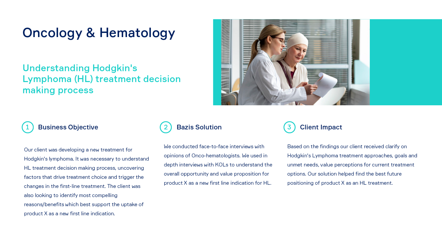 Oncology Case Study, Hematology Case Study, Understanding Hodgkin's Lymphoma (HL) treatment decision making process