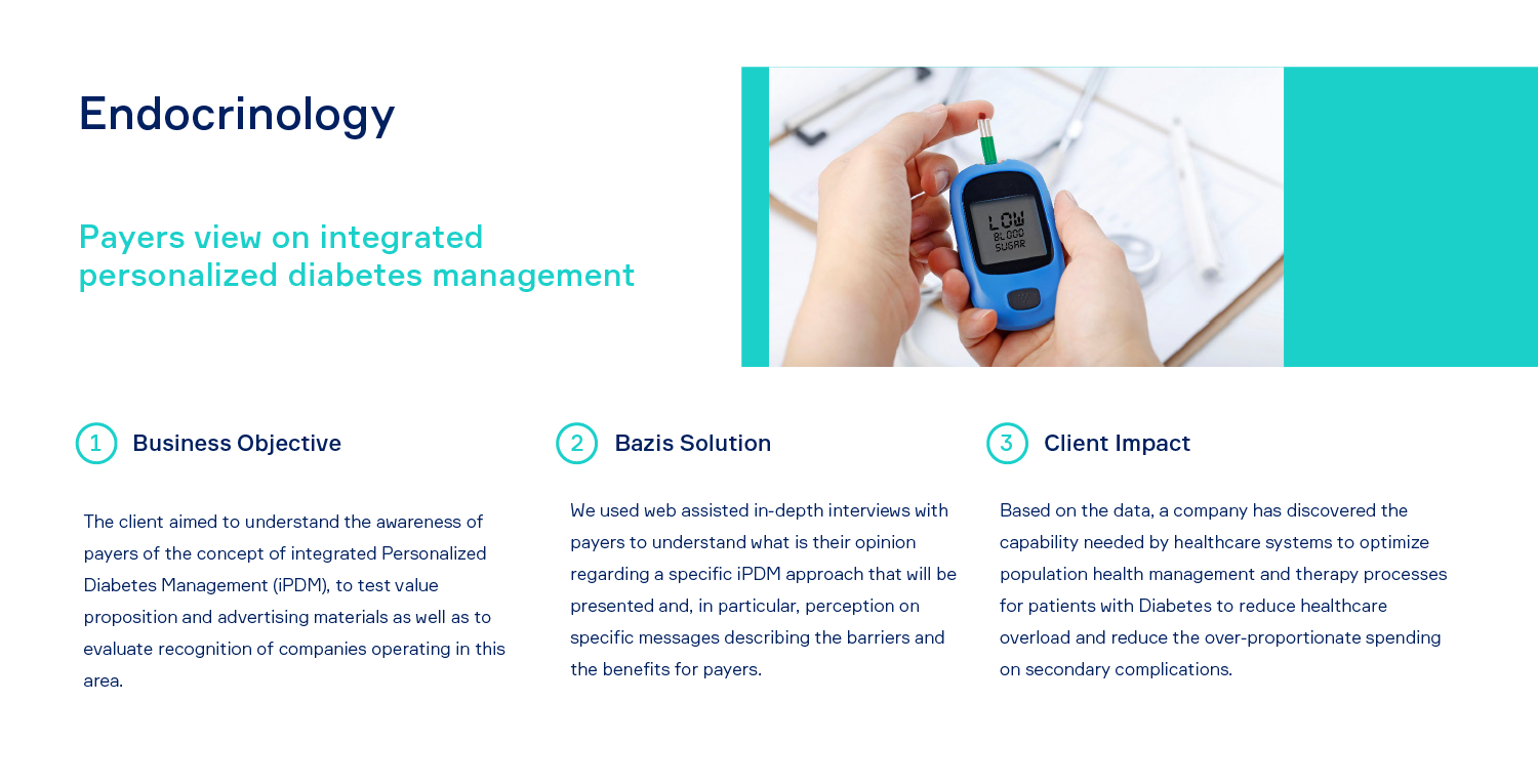 Endocrinology Case Study, Payers view on integrated personalized diabetes management