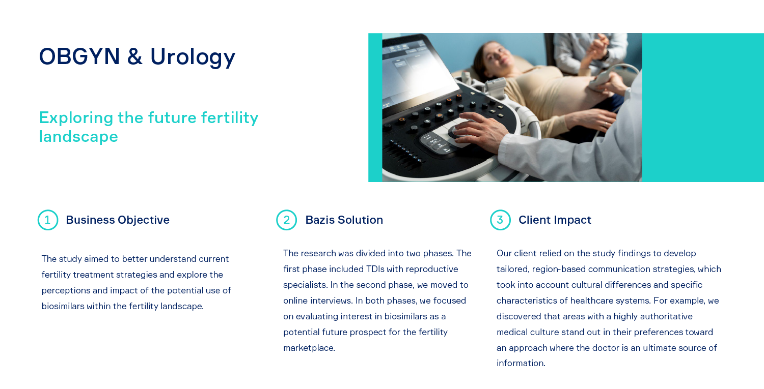 OBGYN & Urology Case Study, OB-GYN case study, Understanding treatment and referral decision making within early stages of Renal Cell Carcinoma, RCC