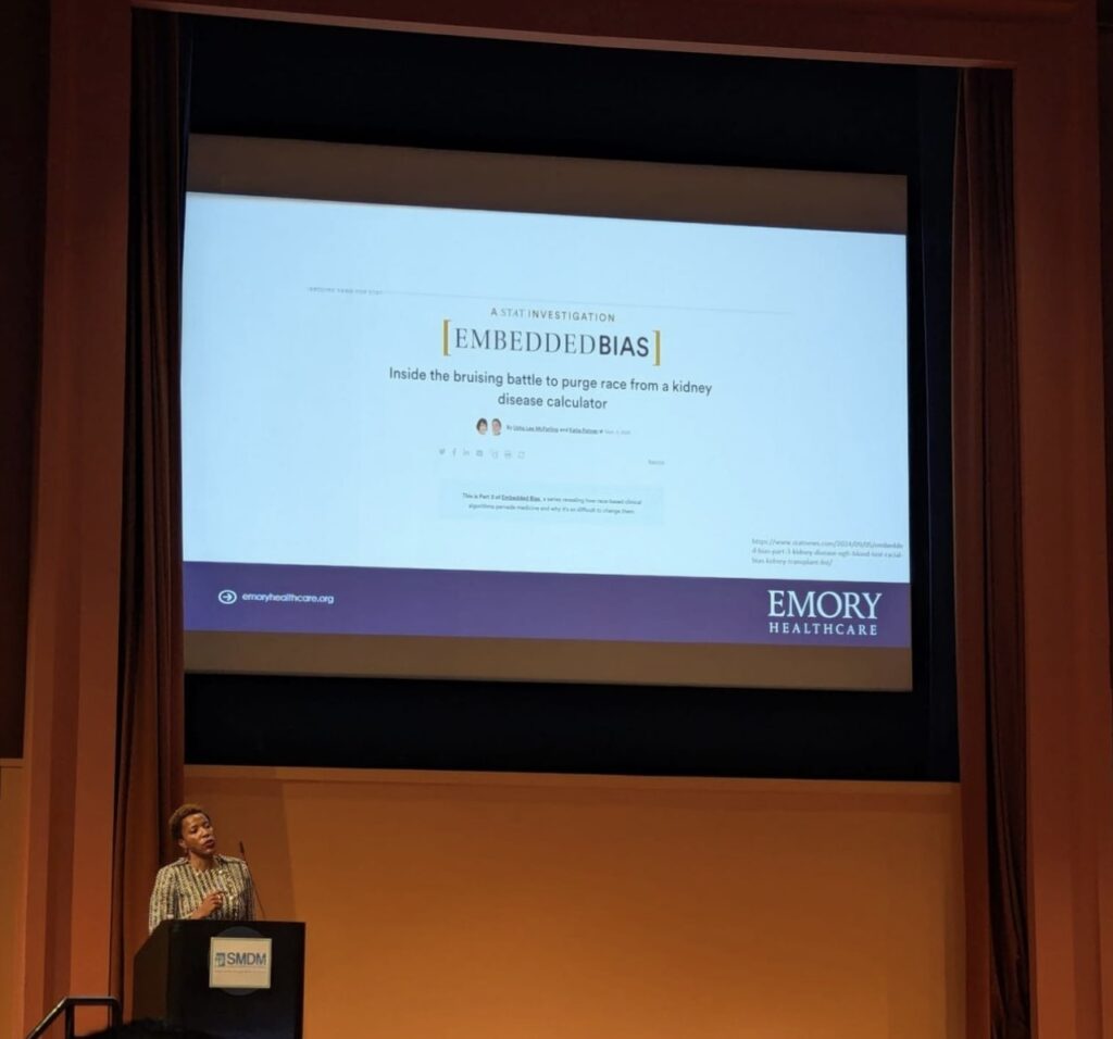 Dr. Eneanya's presentation at SMDM 47th Annual Conference