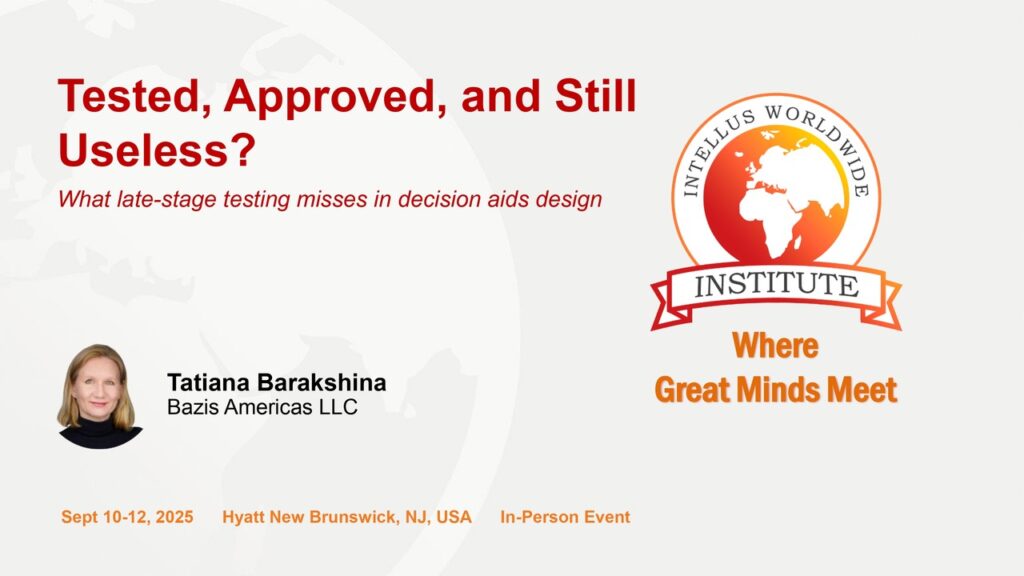 Tested, Approved, and Still Useless? What late-stage testing misses in decision aids design